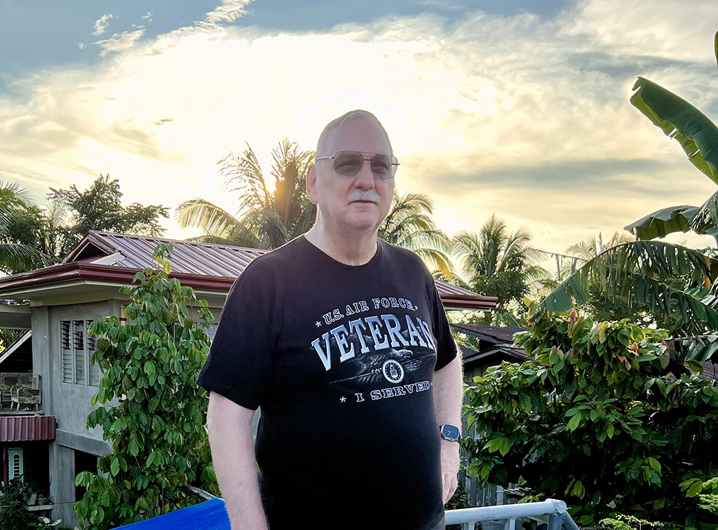 My personal picture standing on my patio in Mabinay