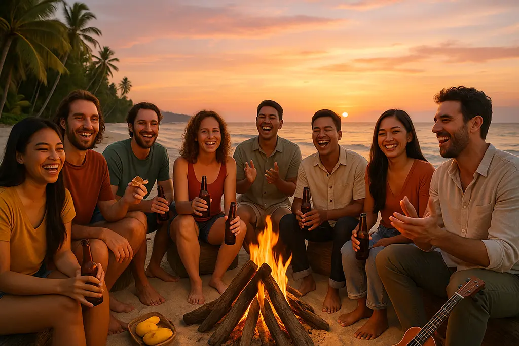 Expat community bonding with locals in the Philippines – finding your tribe.
