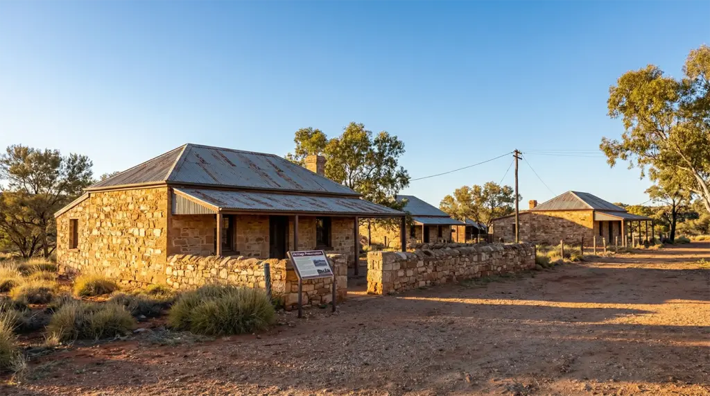 Alice Springs Telegraph Station 1872 original stone buildings Northern Territory Australia