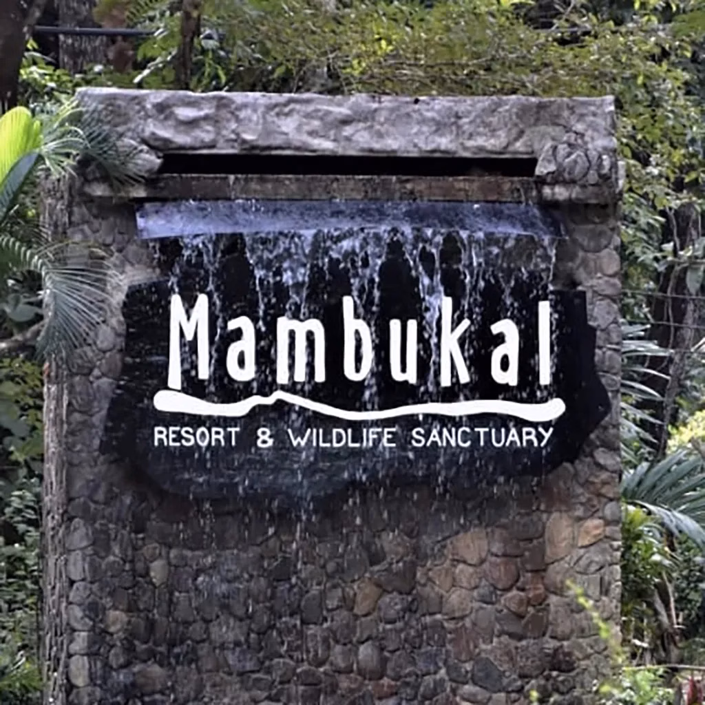 This is the sign at the entrance to the Mambukal Resort and Wildlife Sanctuary.