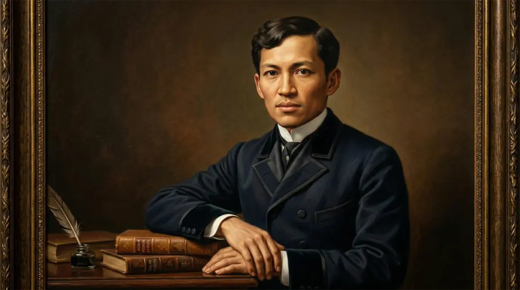 Historical portrait of José Rizal Philippine national hero writer and ophthalmologist
