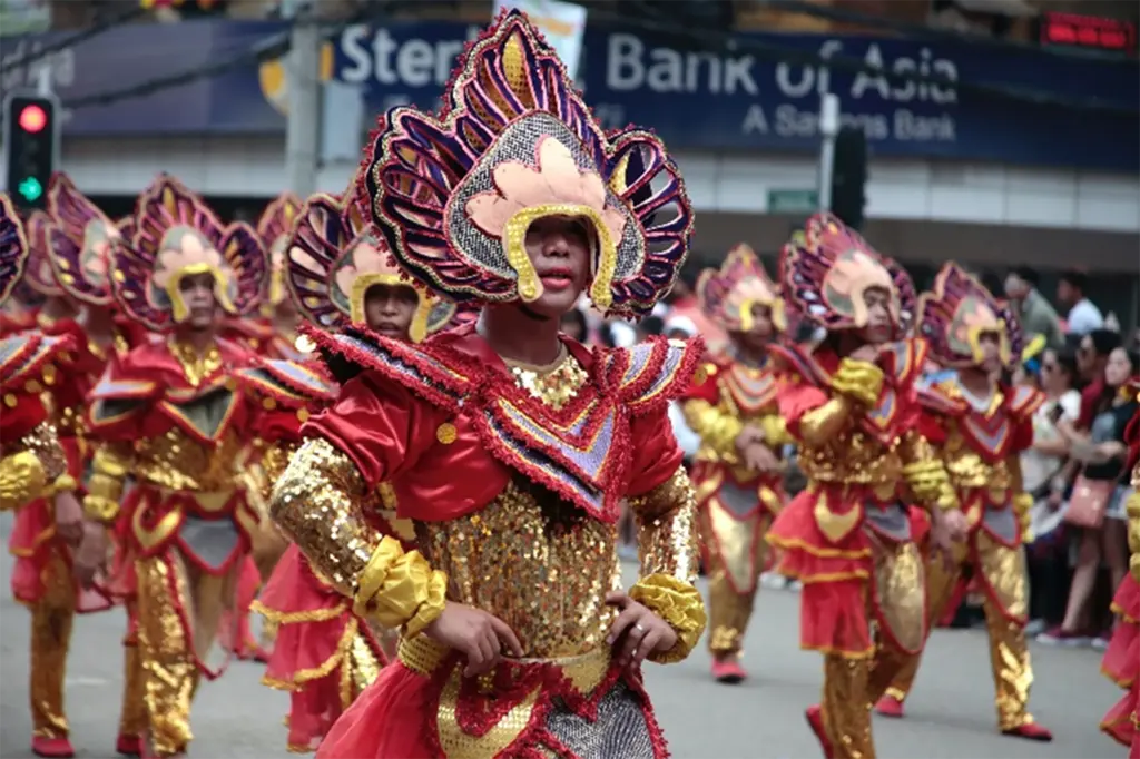 A Street performance during the Sinulog Festival. Cebu's history remains a core part of its identity.