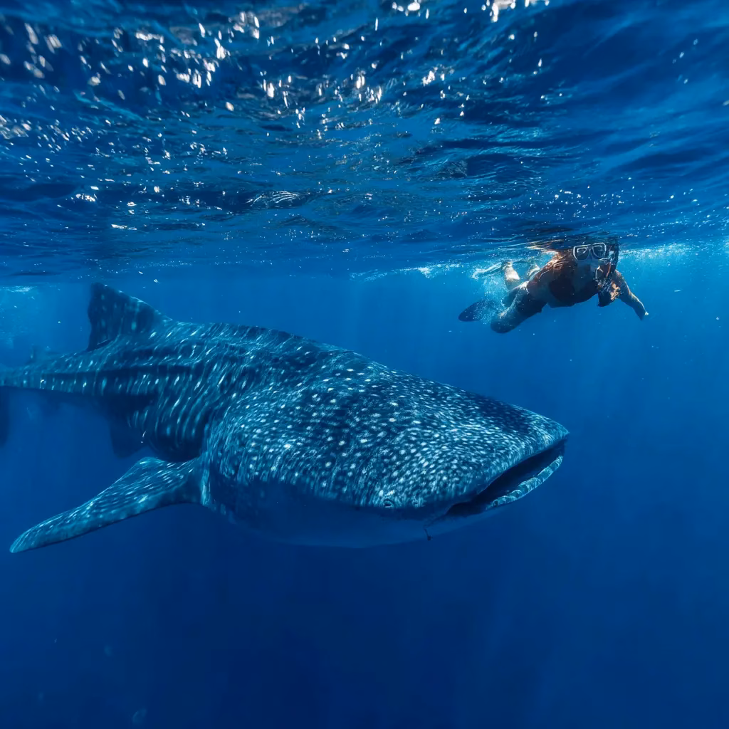 Donsol whale shark meet-and-greet: no feeding circus, just pure magic.