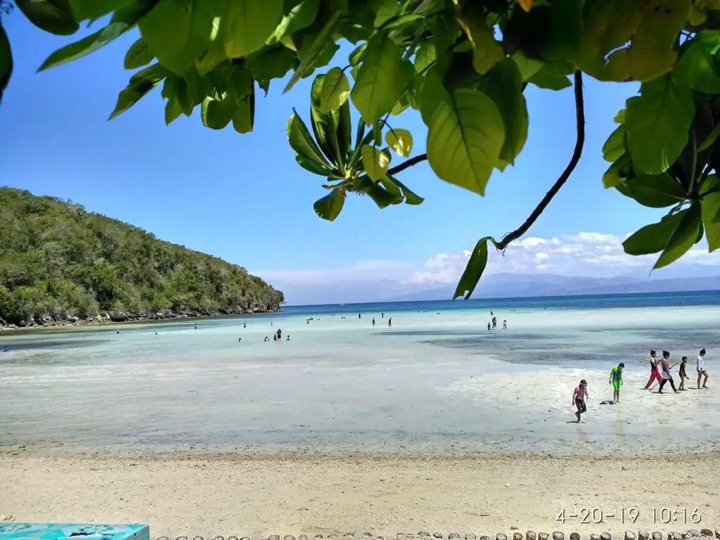 the warm and cozy white sand beach in gumasa glan sarangani province philippines
