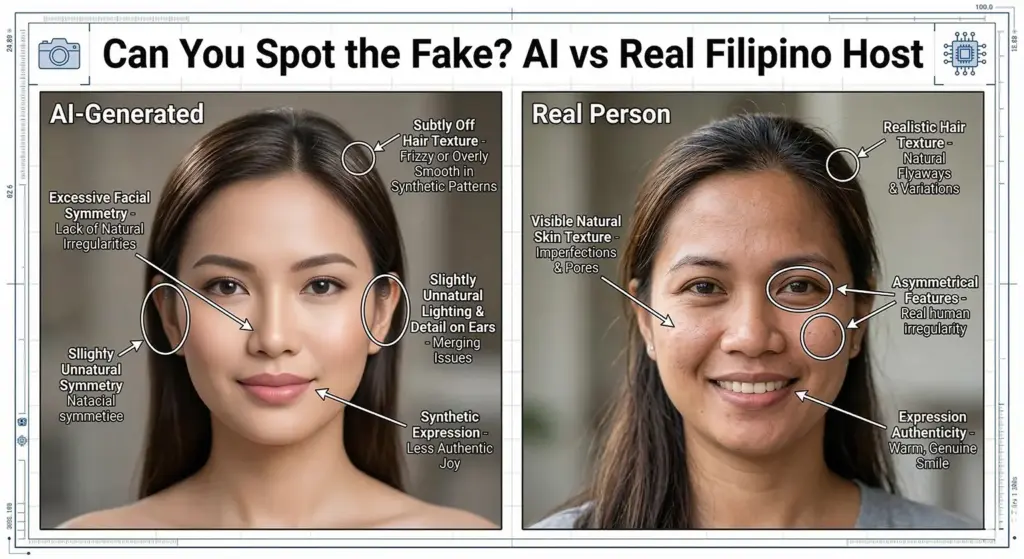 How to spot AI-generated fake travel profiles versus real Filipino hosts