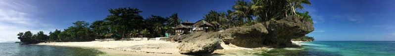 anda beach panorama eastern bohol philippines