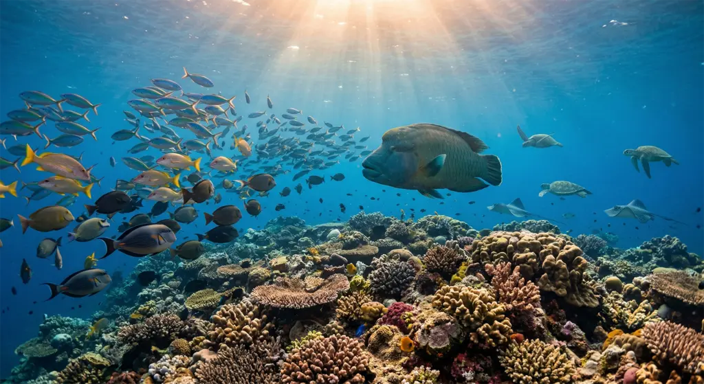 Apo Island marine sanctuary reef fish coral biodiversity underwater Negros Oriental Philippines