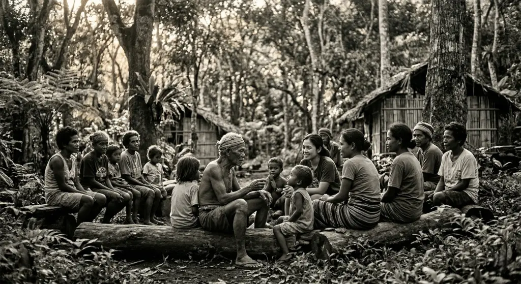 Ati Negrito indigenous people, traditional setting Negros Island, Philippines, Visayas