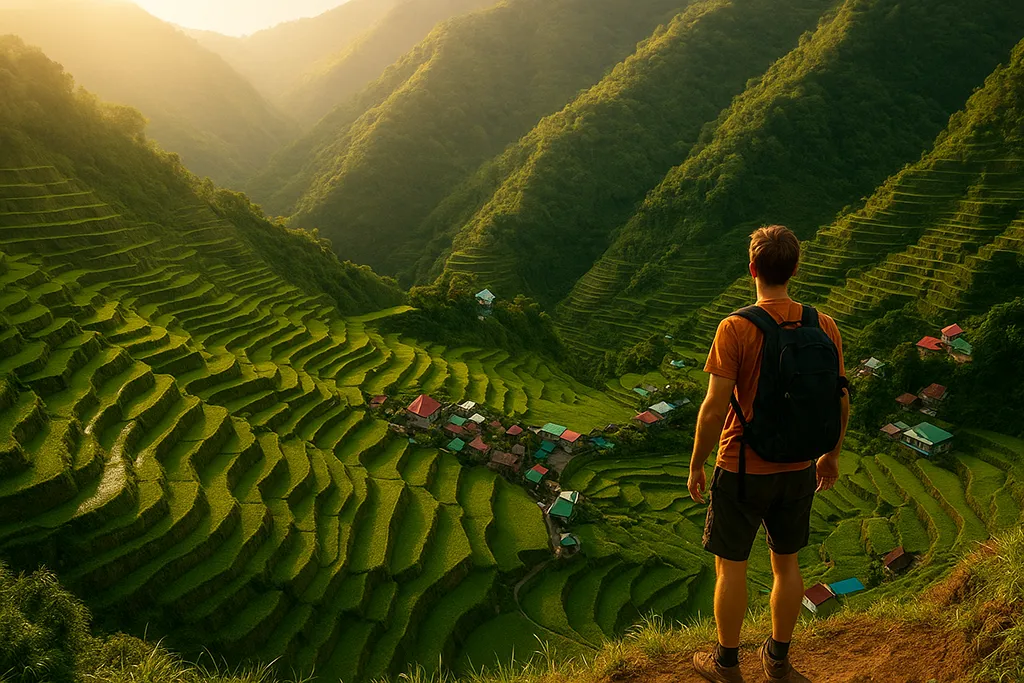 Batad amphitheater rice terraces, hidden in Ifugao, Philippines.