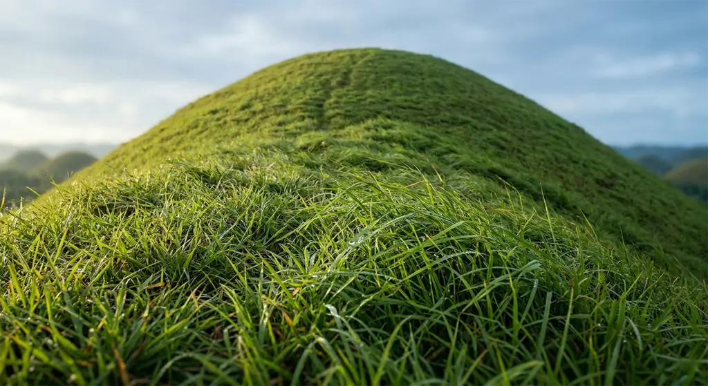 Chocolate Hills, Bohol, cogon grass slope surface texture conservation, Philippines