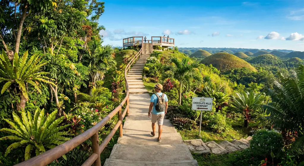 Chocolate Hills, Bohol Viewpoint, One Steps, Carmen, Philippines