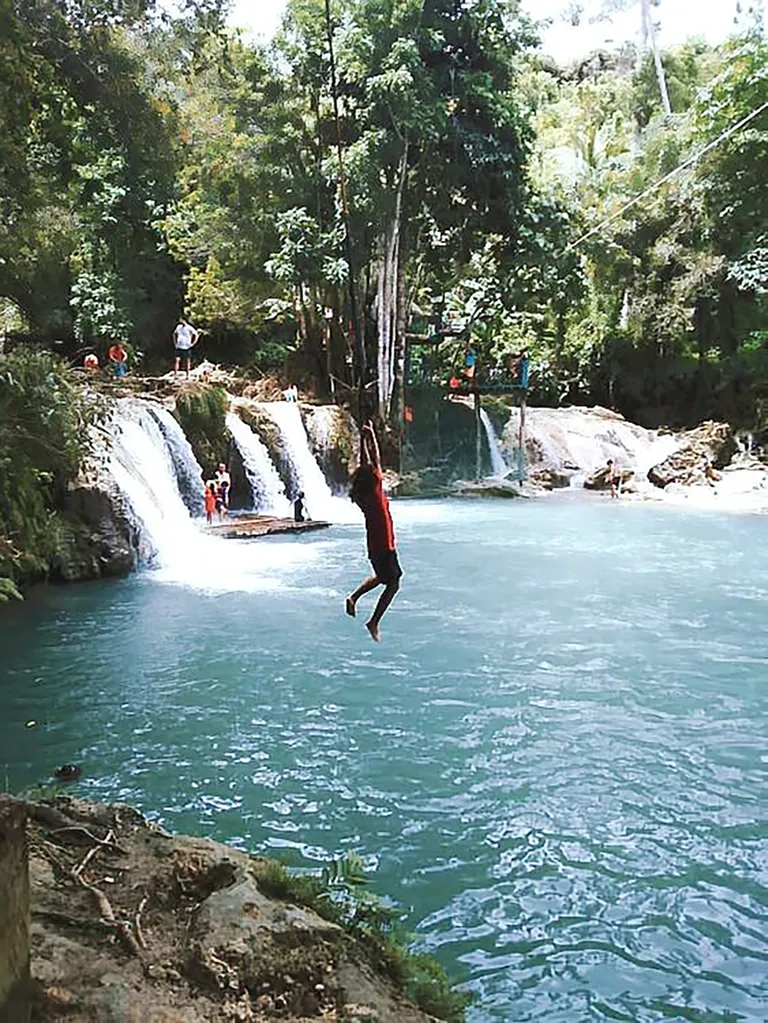 Cambugahay Falls in Siquijor, Philippines, Siquijor, Central Visayas, Philippines