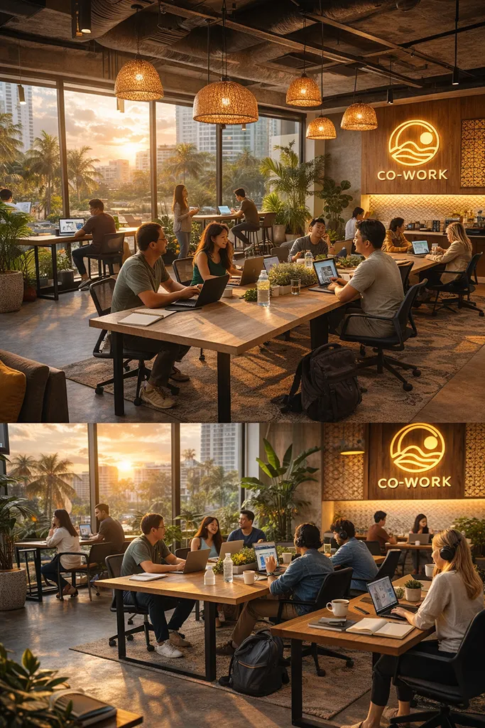 Modern coworking space in Philippines for digital nomads and remote workers