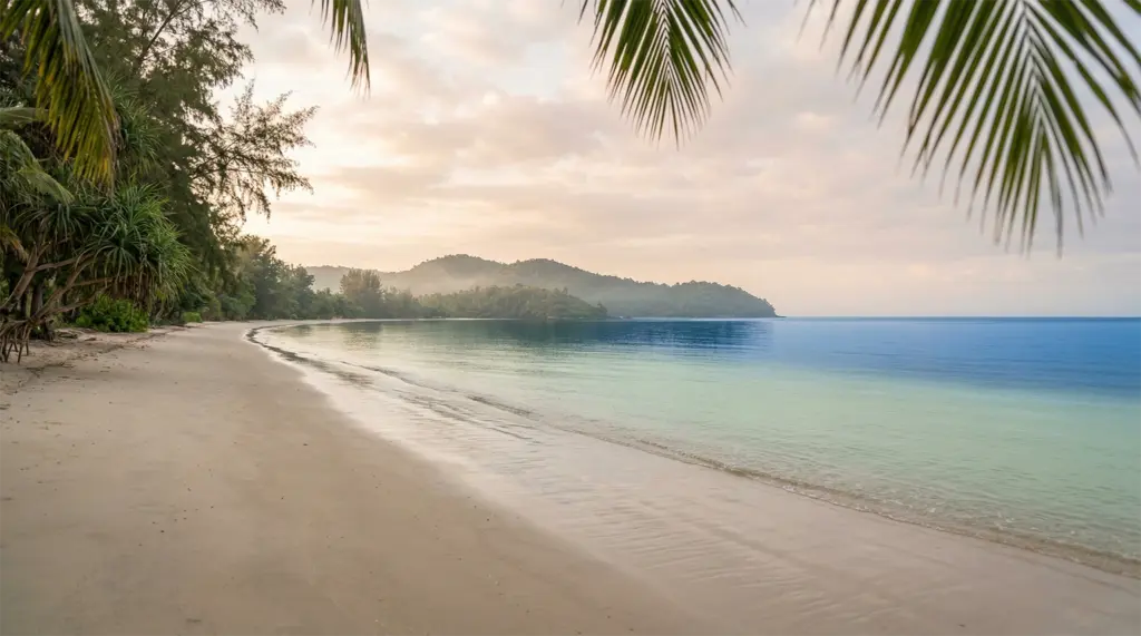 Sanom Beach Koh Lipe early morning, secluded Koh Lipe hidden beach, Thailand