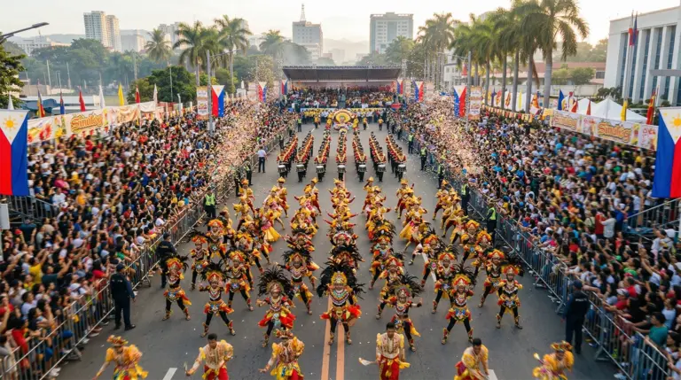 Sinulog Festival of Cebu Grand Parade contingent Osmeña Boulevard, Philippines