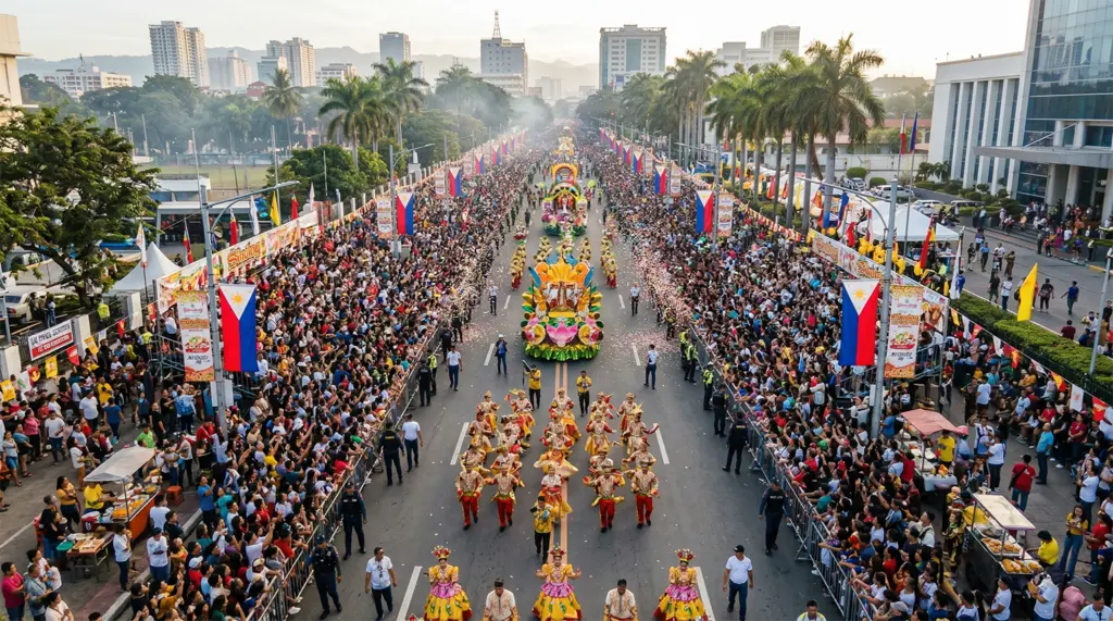 Sinulog Festival, Cebu, Osmeña Boulevard, Grand Parade crowd, Philippines