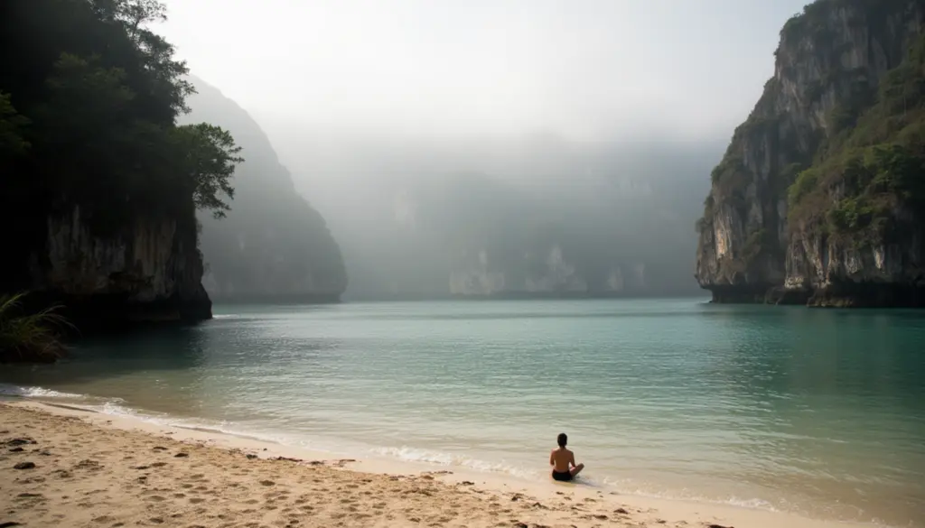 Secret beach, Philippines, meditation, spiritual discovery, inner journey